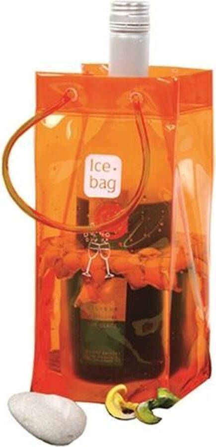 Ice Bag IceBag Wijnkoeler Oranje Design Collection 11x11x25 5cm Eenvoudig mee te nemen Champagne koeler