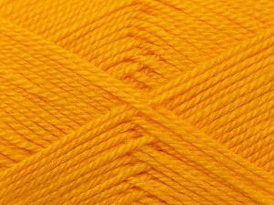 Ice yarns Breigaren geel 100gram per bol kopen – haken of breien met pendikte 3.5 mm. – 100% acryl garen pakket 4 bollen