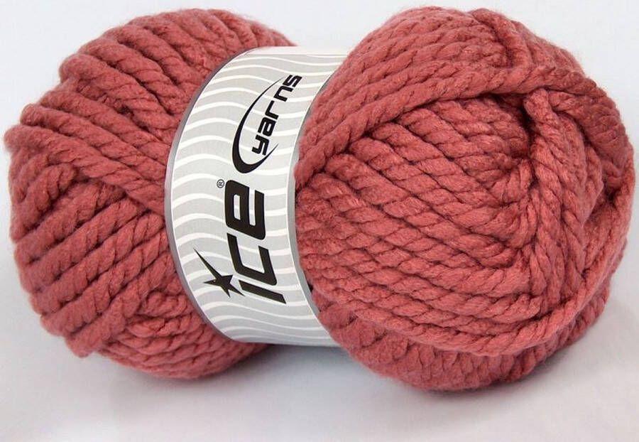Ice yarns WOL-GAREN-DARK PINK 75639- -PER 2 STUKS-BREIEN EN HAKEN
