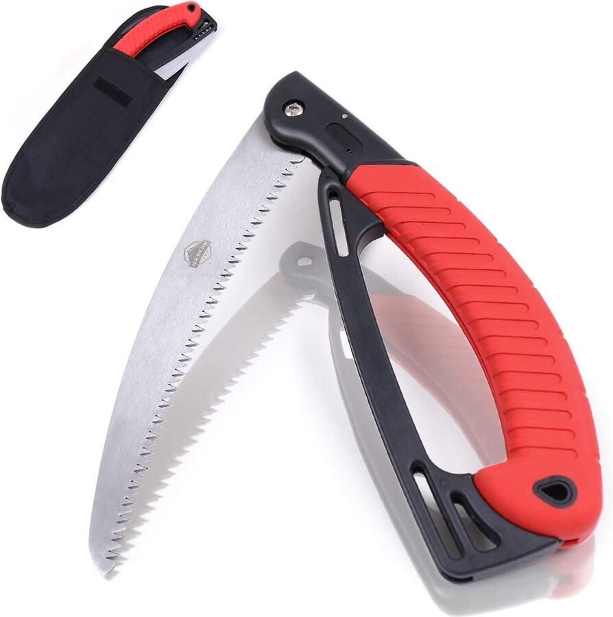 Iceberk 24 cm inklapbaar zaagblad met transporttas inklapbare zaag voor werken in de tuin op de camping of andere buitenactiviteiten handzaag met inklapbaar zaagblad