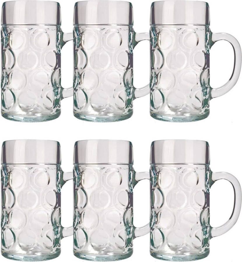 Ich-zapfe Bierglas Bierglazen Bierpullen ISAR 0 3 liter set van 6 stuks