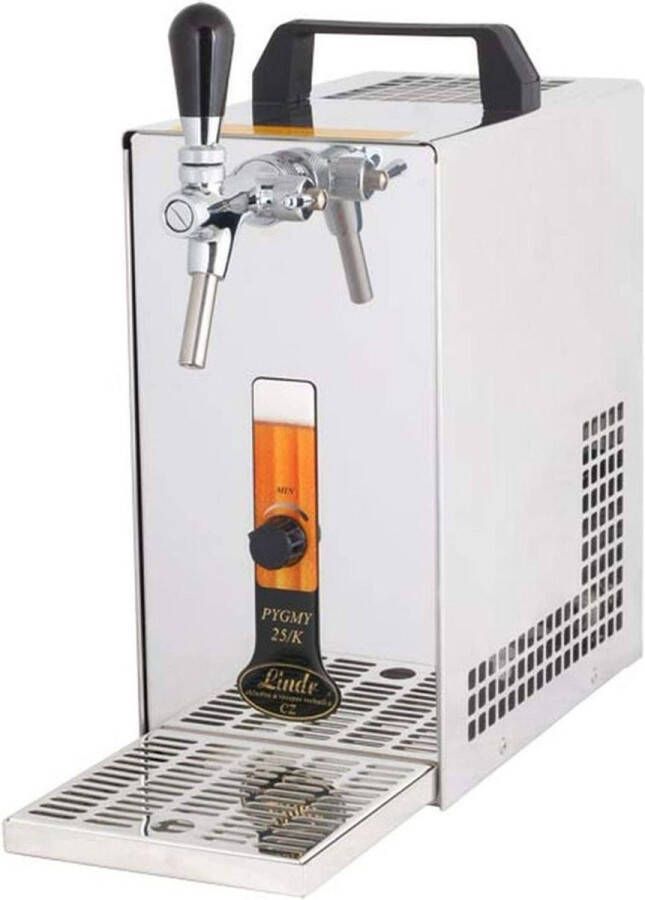 Ich-zapfe Biertap PYGMY 20 K met membraanpomp 1-kraans roestvrijstalen droogkoelinstallatie 25 liter u Biertap Beertender Thuistap Bierkoeler Green Line