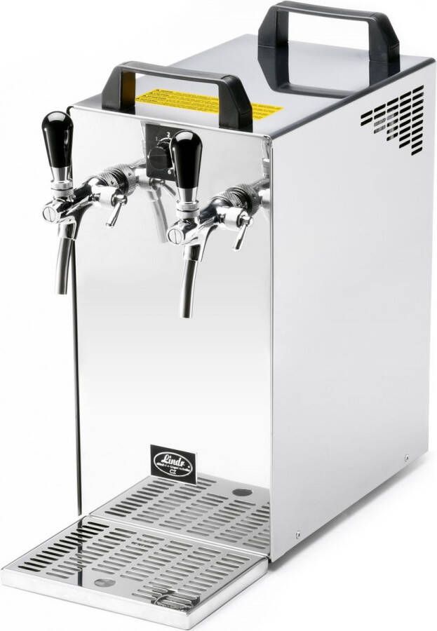 Ich-zapfe Biertap systeem Kontakt 40 K 2-kraans roestvrij staal 50 liter u met membraanpomp Biertap Beertender Thuistap Bierkoeler