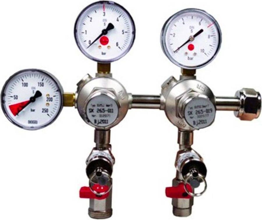 Ich-zapfe CO2 Drukregelaar CO2 Drukmeter voor bier en AFG tapsysteem 3 en 7 bar