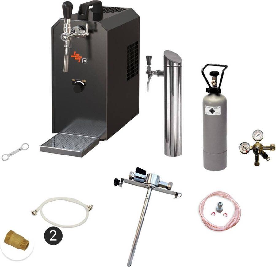 Ich-zapfe Complete Set Biertap JET 30 1-kraans droogkoeler 30 liter uur Thuistap Bierkoeler Adapter 5 liters