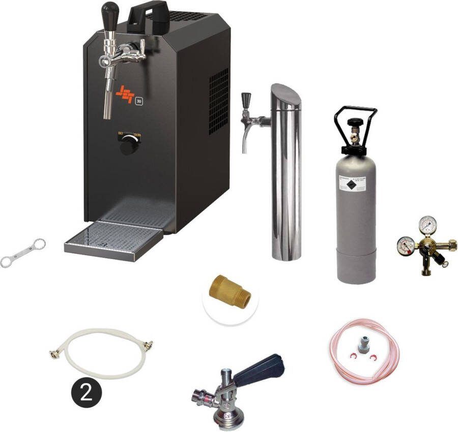 Ich-zapfe Complete Set Biertap JET 30 1-kraans droogkoeler 30 liter uur Thuistap Bierkoeler Type D