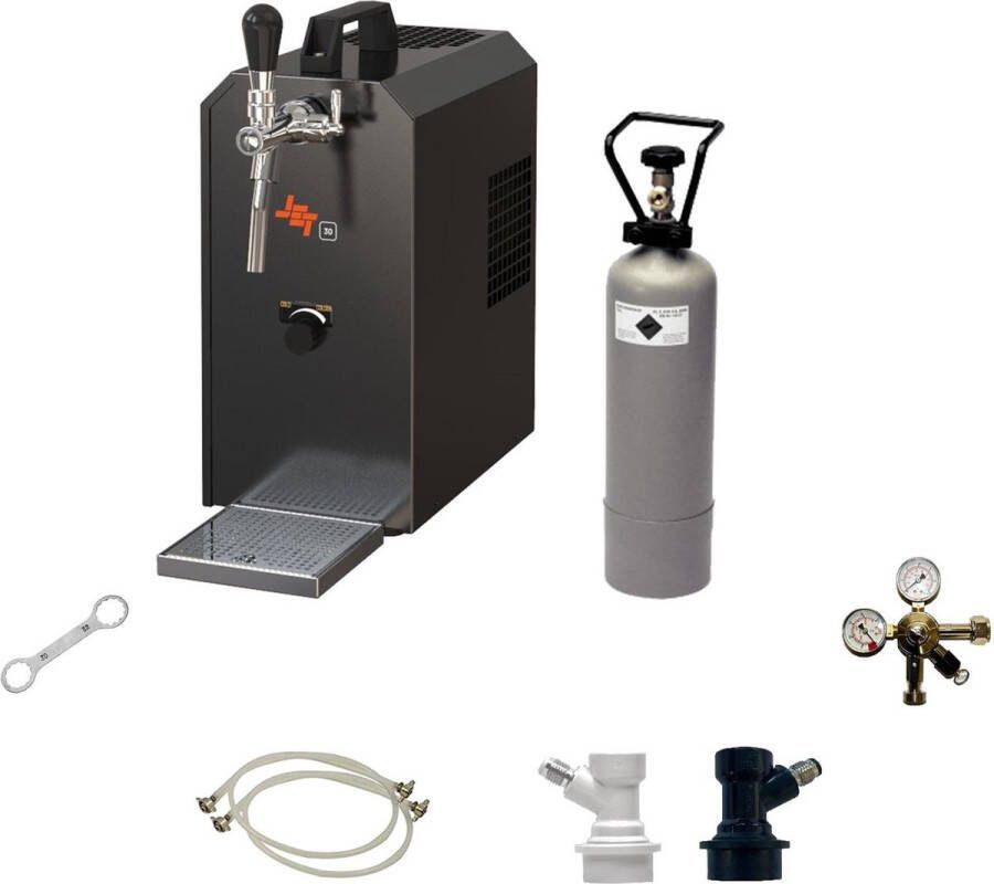 Ich-zapfe Complete Set Biertap JET 30 1-kraans droogkoeler 35 liter uur Thuistap Bierkoeler NC Adapter