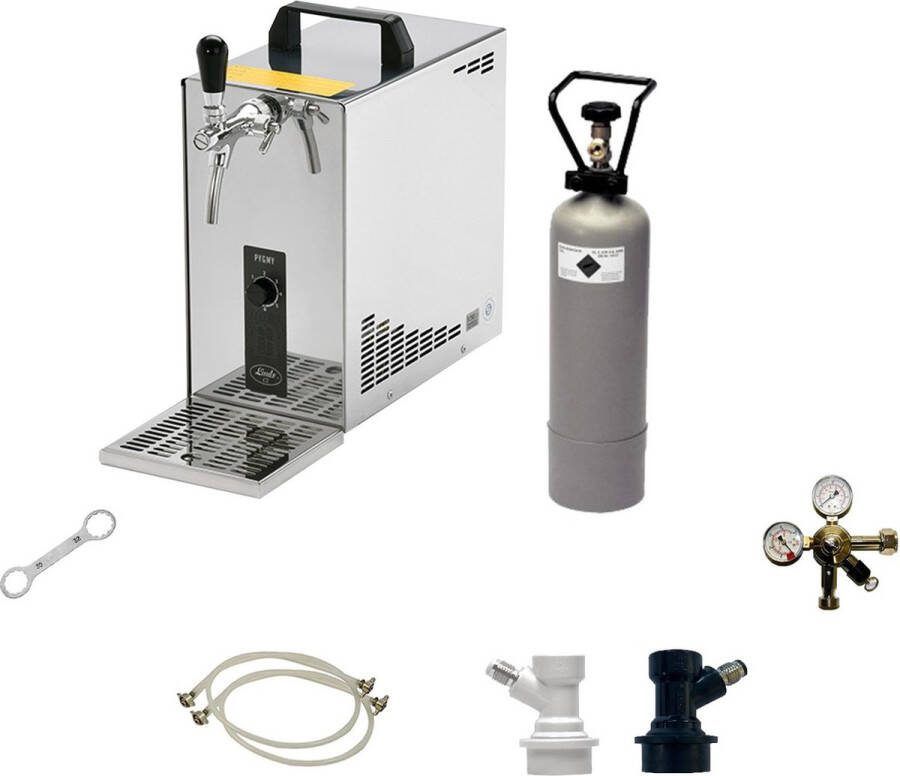 Ich-zapfe Complete Set Biertap PYGMY 25 1-kraans Droogkoeler 35 liter uur Thuistap Bierkoeler met NC Adapter