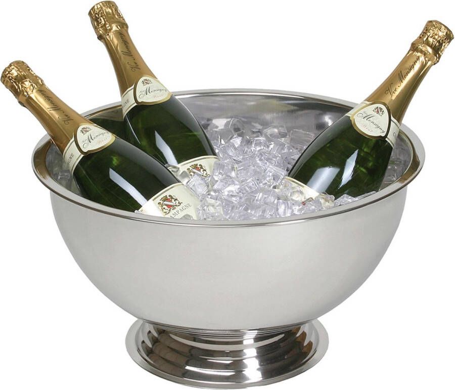 Ich-zapfe Drank & Champagnekoeler Champagneschaal Ijsemmer Champagne Emmer Champagne Bowl RVS