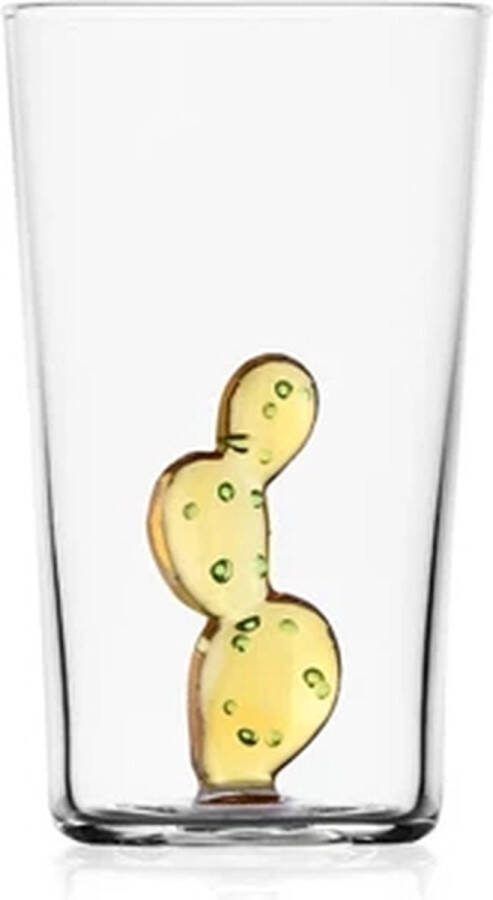 Ichendorf Desert Plant longdrinkglas cactus geel