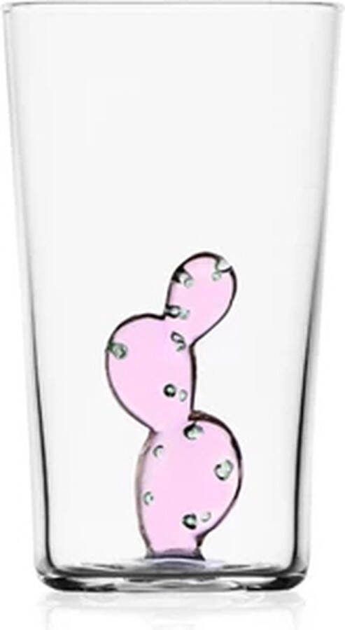 Ichendorf Desert Plant longdrinkglas cactus roze