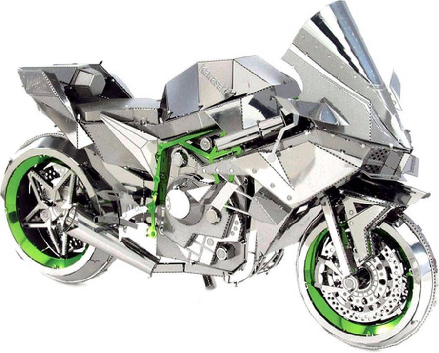 Iconx Metal Earth Modelbouw 3D Motorfiets Kawasaki Ninja H2R Metaal