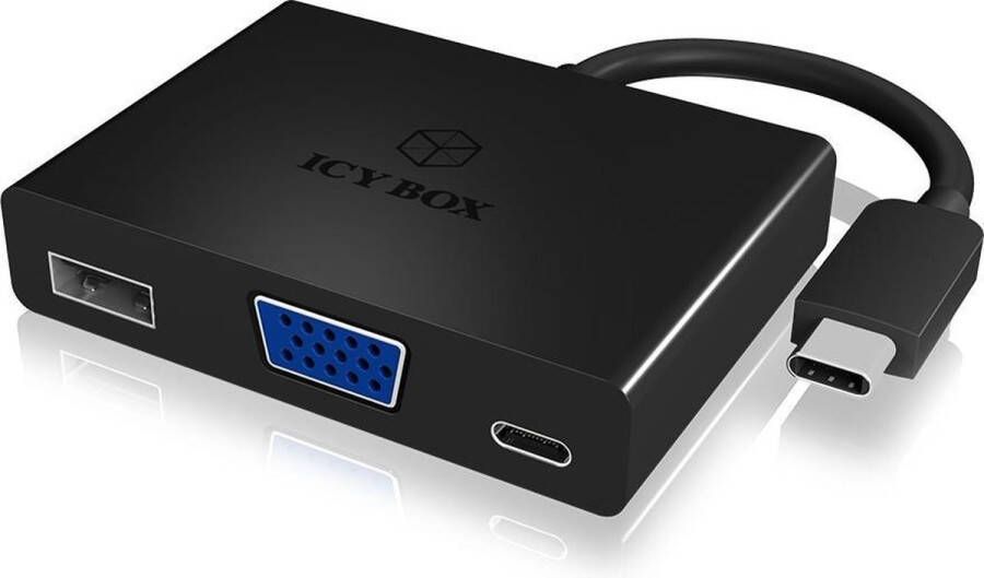 Icy Box IB-DK4032-CPD USB 3.0 VGA interfacekaart -adapter