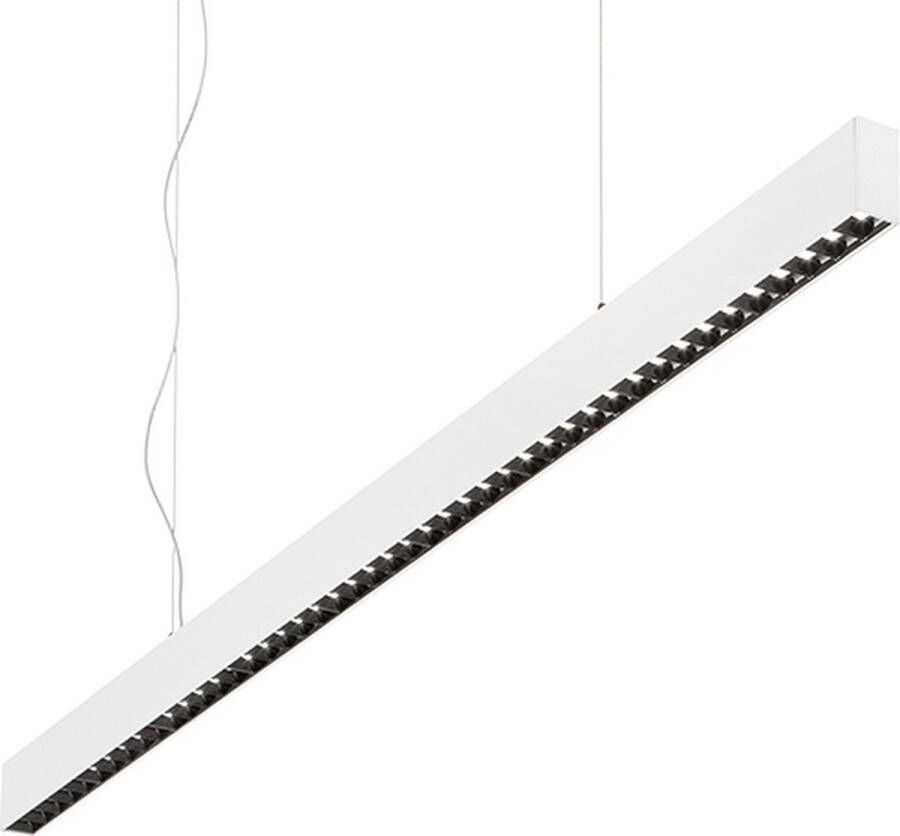 Ideal Lux Office Hanglamp Aluminium LED Wit Voor binnen Lampen Woonkamer Eetkamer Keuken