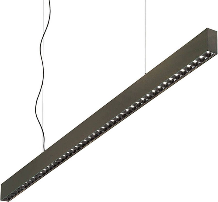 Ideal Lux Office Hanglamp Modern H:150cm Universeel Voor Binnen Aluminium Hanglampen Woonkamer Slaapkamer Eetkamer