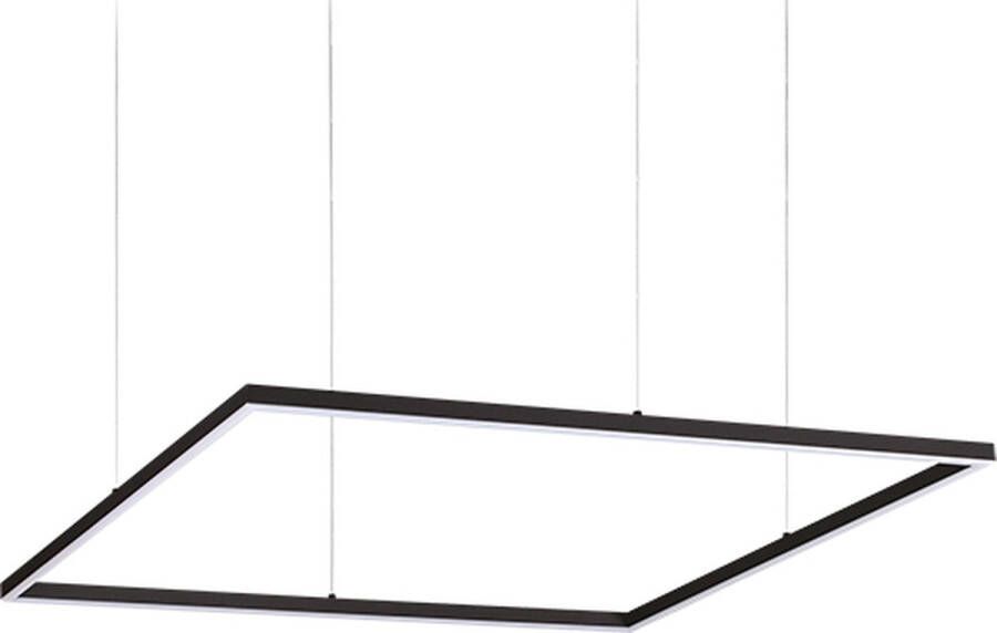 Ideal Lux Oracle slim Hanglamp Modern H:205cm Universeel Voor Binnen Aluminium Hanglampen Woonkamer Slaapkamer Eetkamer