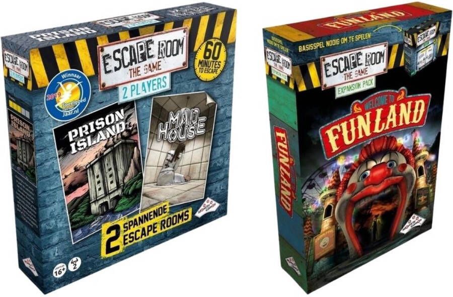 Identity Games Uitbreidingsbundel Escape Room 2 Stuks Uitbreiding Funland & Uitbreiding Mad House