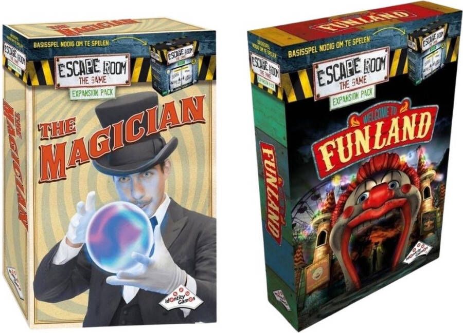 Identity Games Uitbreidingsbundel Escape Room 2 Stuks Uitbreiding Funland & Uitbreiding Magician