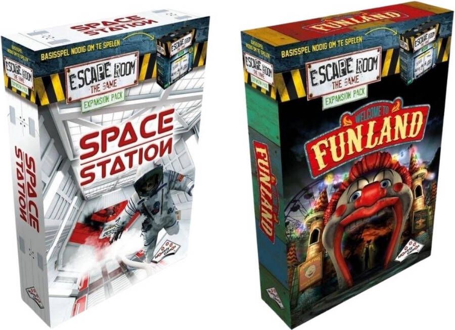 Identity Games Uitbreidingsbundel Escape Room 2 Stuks Uitbreiding Space Station & Uitbreiding Funland