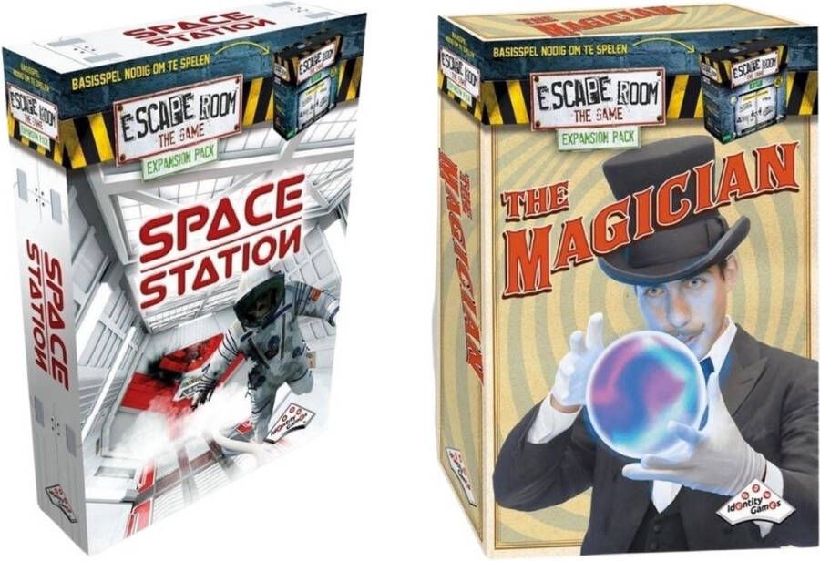 Identity Games Uitbreidingsbundel Escape Room 2 Stuks Uitbreiding Space Station & Uitbreiding Magician