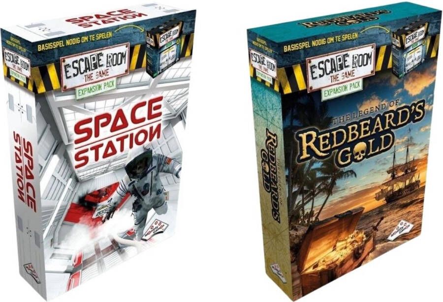 Identity Games Uitbreidingsbundel Escape Room 2 Stuks Uitbreiding Space Station & Uitbreiding Redbeard&apos;s Gold