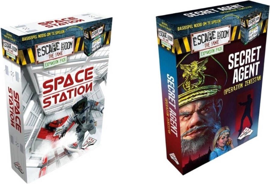 Identity Games Uitbreidingsbundel Escape Room 2 Stuks Uitbreiding Space Station & Uitbreiding Secret Agent
