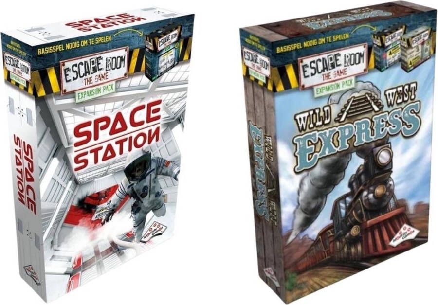 Identity Games Uitbreidingsbundel Escape Room 2 Stuks Uitbreiding Space Station & Uitbreiding Wild West