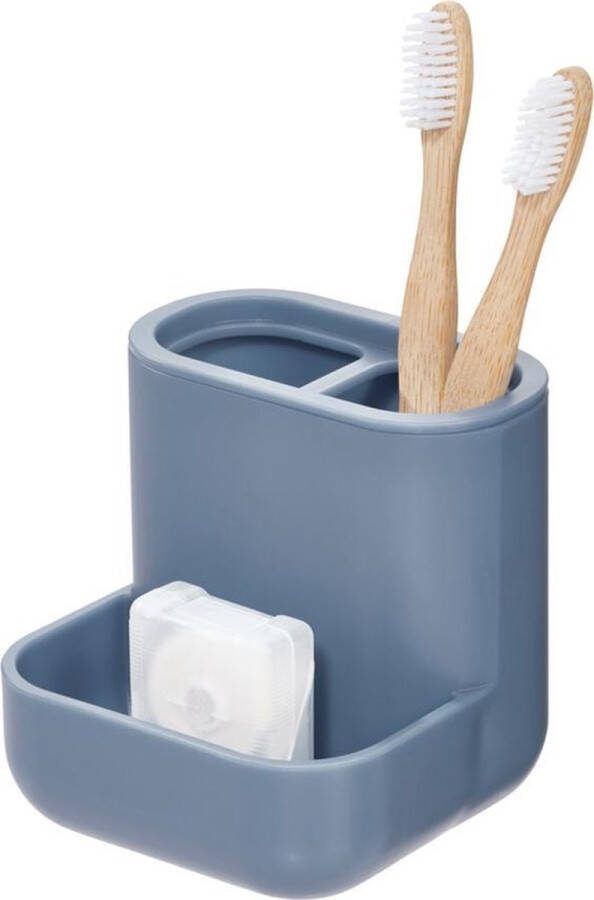 IDesign Tandenborstelhouder Blauw Sorteervakken & Decoratief