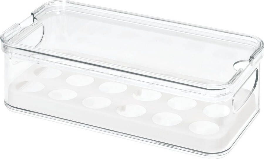 IDesign Eierrekje koelkast met deksel Transparant Sorteervakken & Met deksel