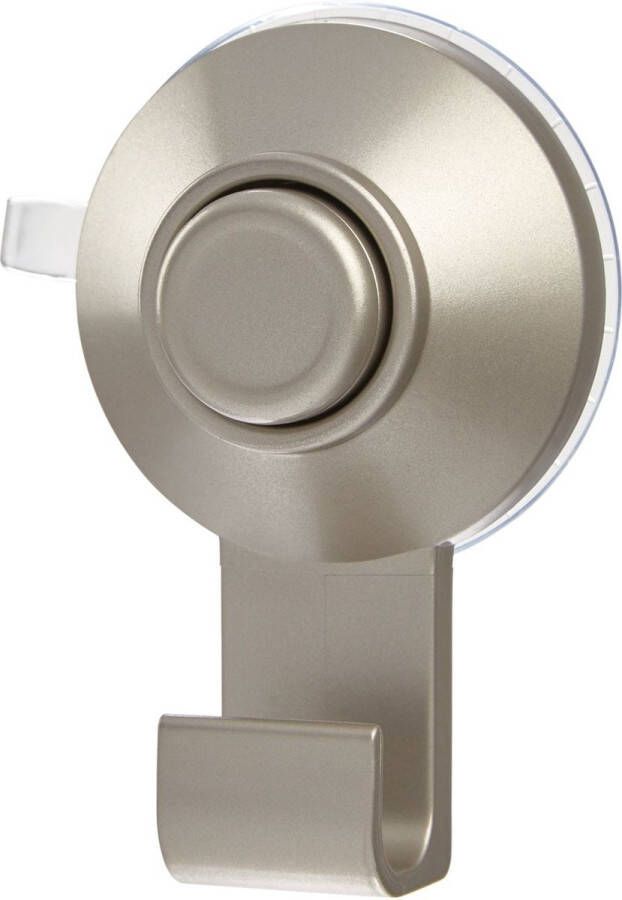 IDesign Everett Push Lock Suction Single Hook Set of 2 Pieces