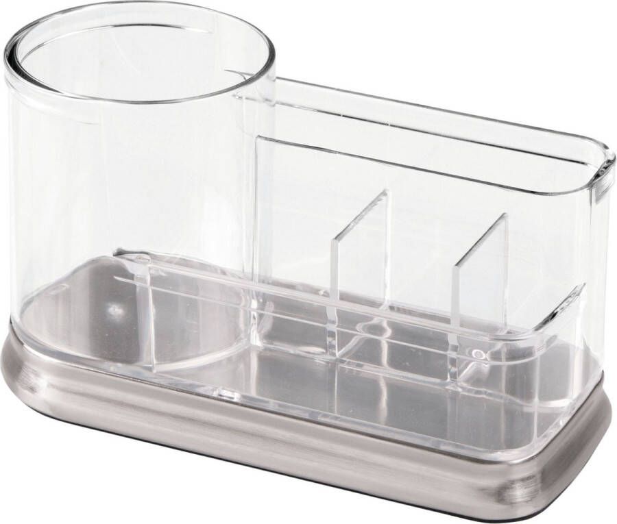 IDesign Badkamer Organizer Make-up Organizer Met Verdeelvakken Kunststof Transparant Gina