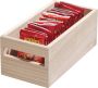 IDesign Opbergbox met Handvat 25.4 x 25.4 x 15.5 cm Paulownia Hout Eco Wood - Thumbnail 3