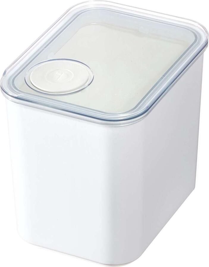 IDesign Crisp Voorraadpot Medium Gerecycled Polypropyleen Wit