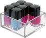 IDesign Lade Organizer Make-up Organizer 4 Vakken 20.3 x 40.6 x 5.1 cm Transparant Kunststof Clarity - Thumbnail 1