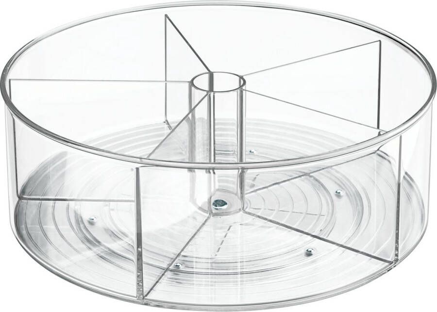 IDesign Lazy Susan Draaiplateau 5 Vakken 29.2 x 29.2 x 10.7 cm Kunststof Transparant Linus