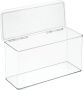 IDesign Opbergbox met Deksel 34.3 x 14.6 x 17.8 cm Stapelbaar Kunststof Transparant Kitchen Binz - Thumbnail 1