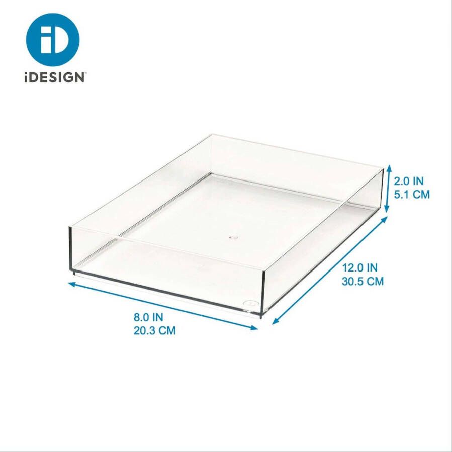 IDesign Make-up Organizer 30.5 x 20.3 x 5.1 cm Transparant Sarah Tanno Collection