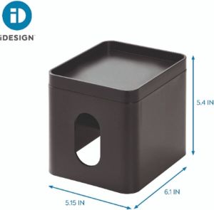 IDesign Tissuebox met Platform Kunststof Zwart Cade