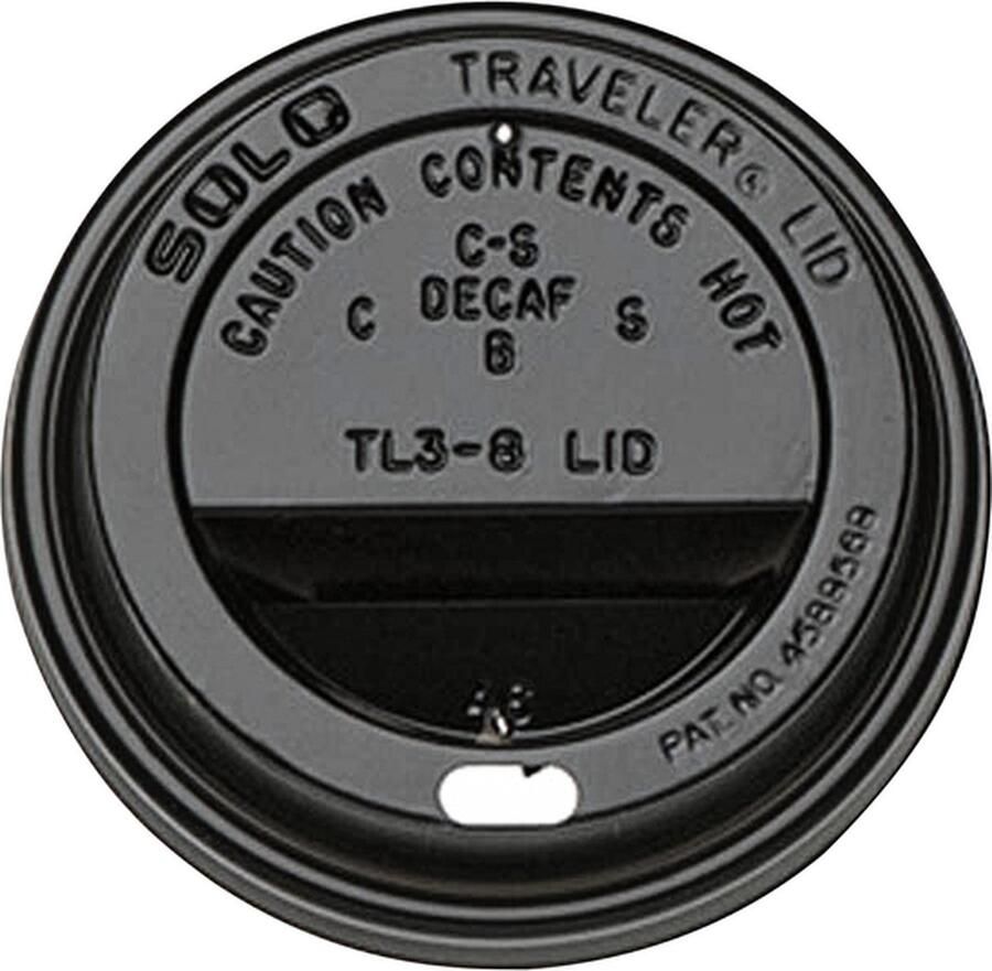 IEZZY disposables Bekerdeksel Deksel zwart voor Coffee to go beker 80mm 240ml 8oz