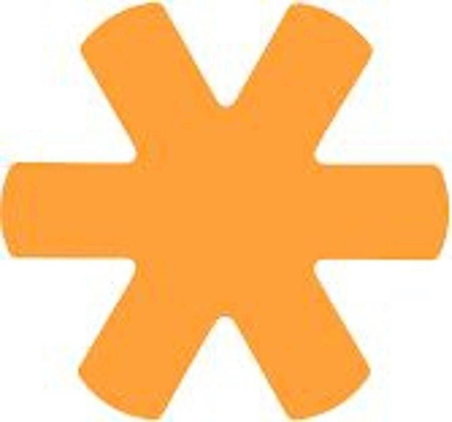 IFC Papillon panbeschermer ster Oranje-Set 3 stuks-polyester