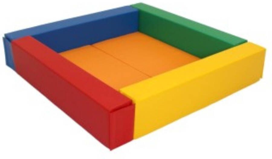 Iglu foam blokken ballenbak primaire kleuren 130 x 130 x 25 cm zachte speelblokken