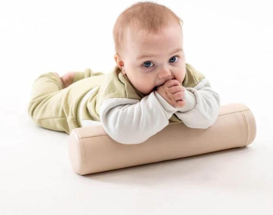Iglu Kruiprol babyrol Tummyroller kunstleer beige
