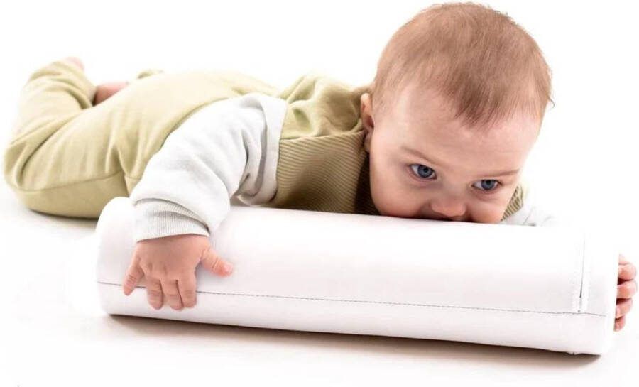 Iglu Kruiprol Baby rol Tummy roller Kunstleer Wit
