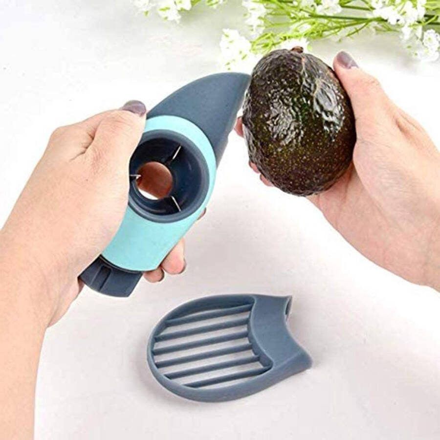 Igoods Avocadosnijder 3-in-1 multifunctionele avocado snijmachine 3 in 1 -roestvrijstalen mes voor fruit