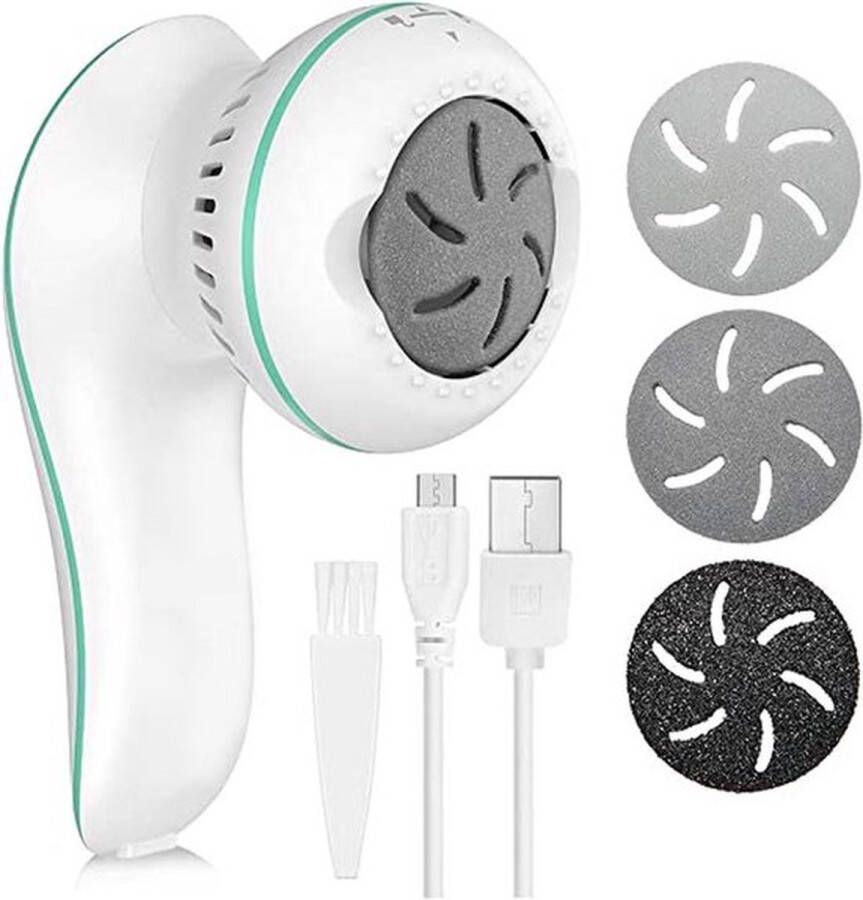 Igoods Elektrische EeltVerwijderaar Voetvijl Krachtige Motor 2500rpm Geïntegreerde Zuigfunctie Usb Oplaadbaar 3 Vijlschijven Hand- & Voetverzorging