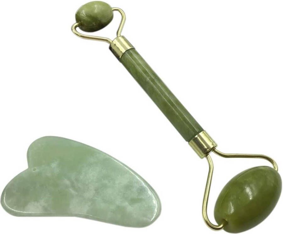 Igoods Gezichtsmassage roller Jade roller Anti-aging jade steen massage Gezichtsmassagestenen