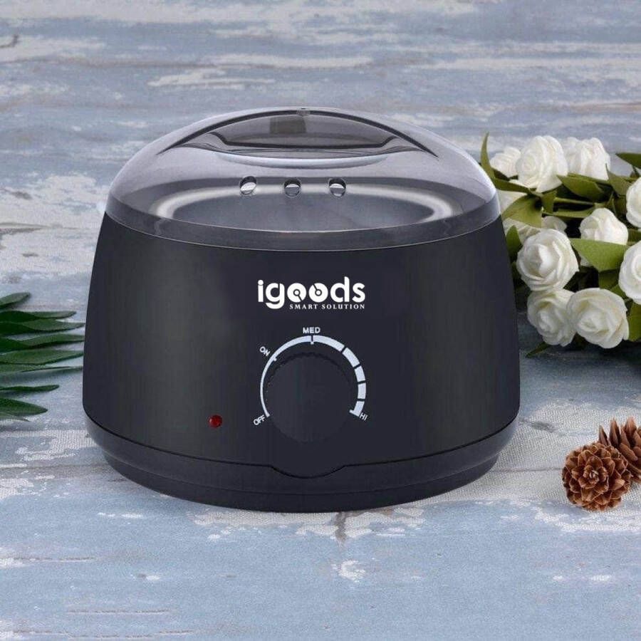 Igoods Harsontharing Ontharingstool Waxen of Harsen met de Wax Verwarmer -Zwart