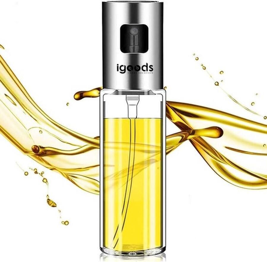 Igoods Olijfolie Sprayer Oliefles Fles Verstuiver Keukengerei Cooking Spray Bakspray Accessoires Voor De Keuken Lekvrij RVS