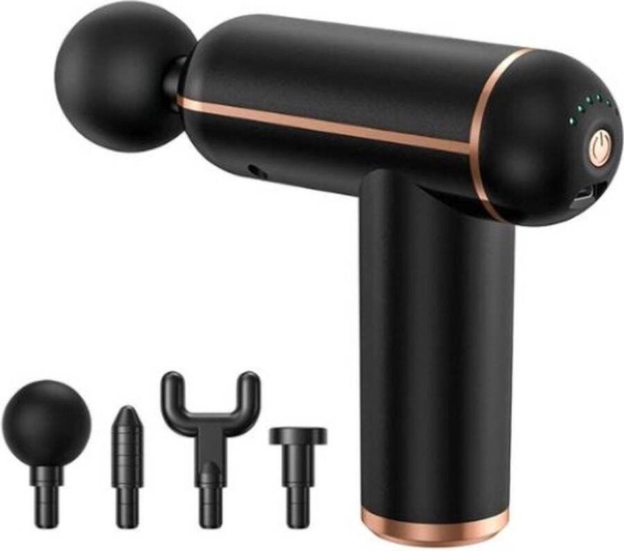 Igoods Massage gun Massagepistool Draadloos Spierherstel en Relax massage Zwart