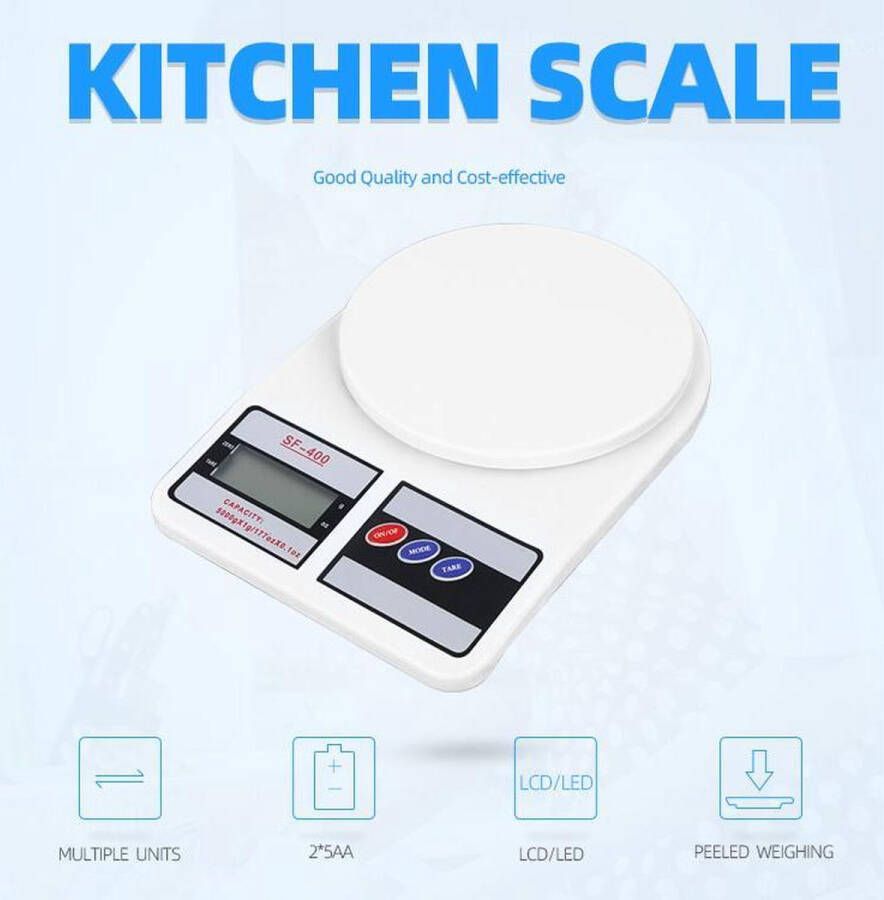 Igoods Professionele Digitale Elektronische Keukenweegschaal Precisieweegschaal